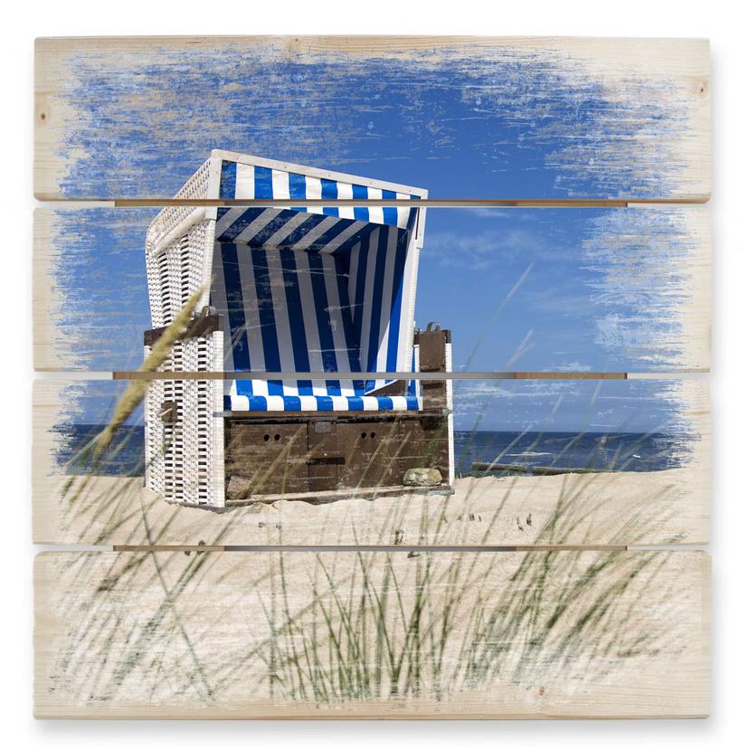 Silla de playa Cuadro de madera - 40x41,5 cm