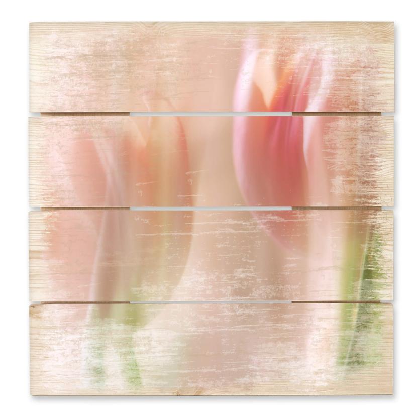 Cuadro de madera Westum - Tulipanes tímidos - 40x41,5 cm
