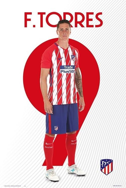 Plakat Atletico Madrid 2017/2018 - F, Torres, plakat (61 x 91,5 cm)