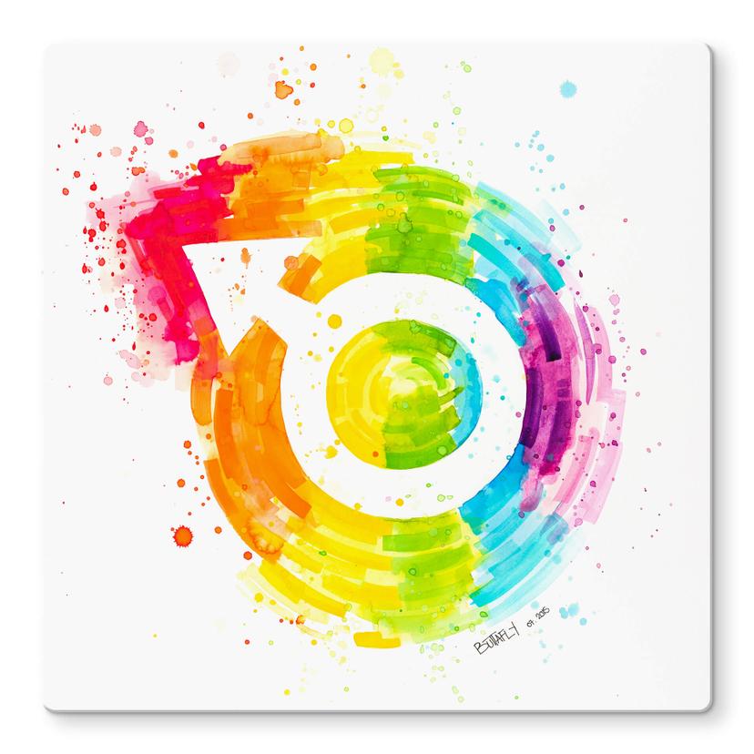 Glasschilderijen Buttafly - Social Movement - Male
