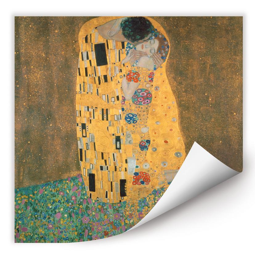 Muurprints Gustav Klimt - De Kus
