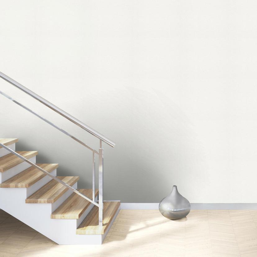 Almindeligt tapet, tekstureret non-woven tapet Bauhaus hvid