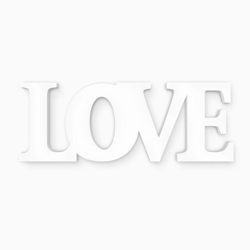 Dekorativa bokstäver 3D Love 2