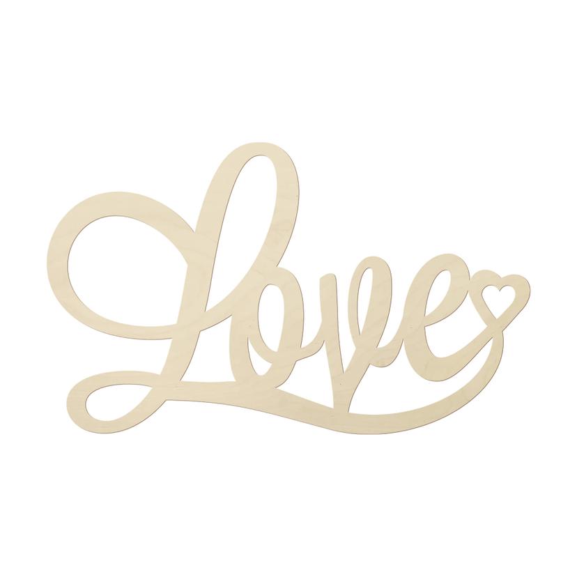 Lettere in legno - Love