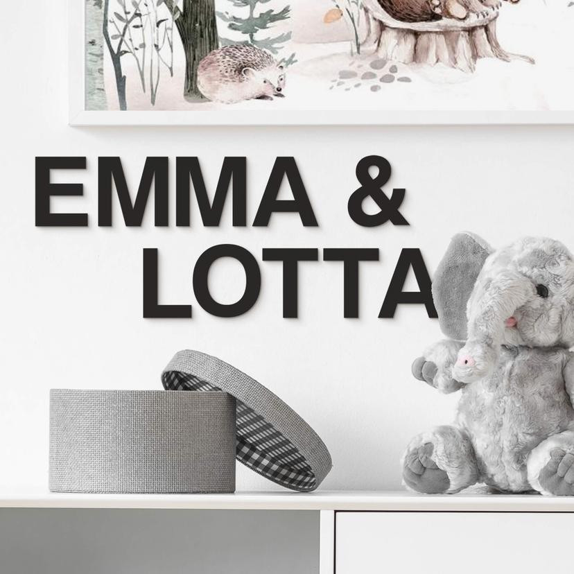 Dekorativa bokstäver 10 cm bokstavshöjd färgglada