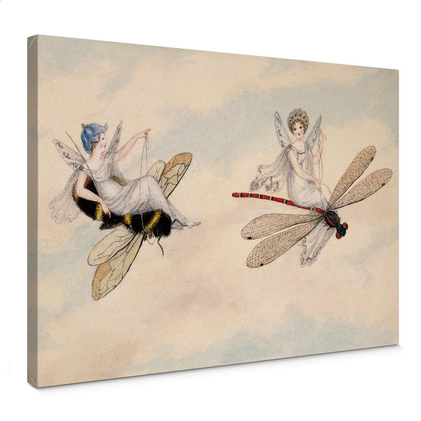 Tableau sur toile Murray - Deux elfes volant