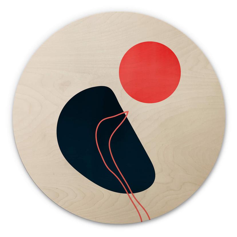 Cubistika billede af træ - Abstraktion - Rund