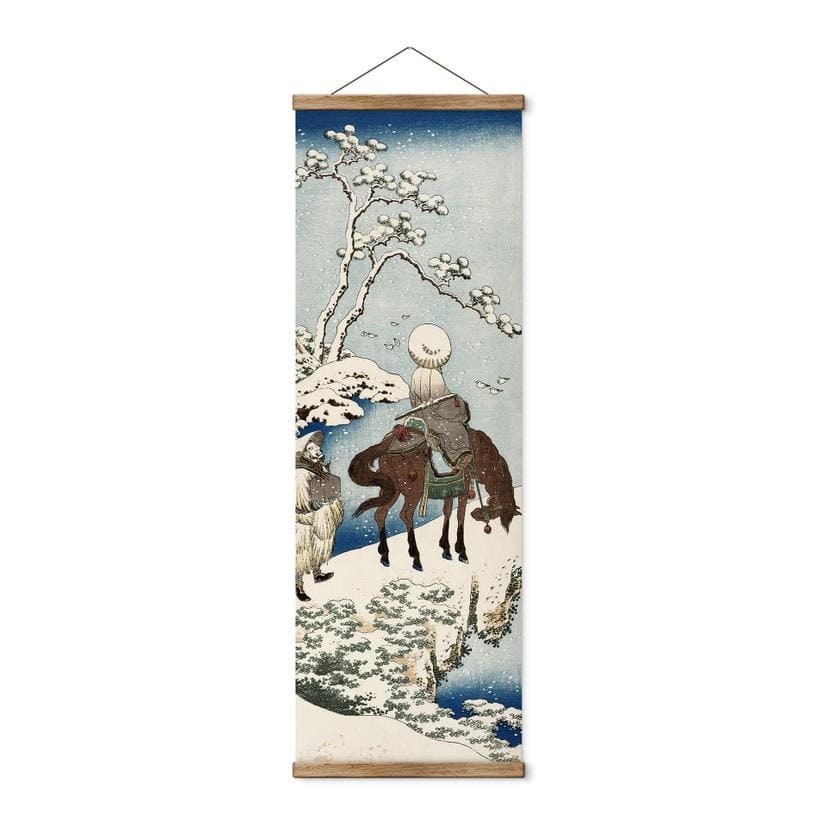 Tekstil plakat Hokusai - Den kinesiske digter Su Dongpo - Panorama