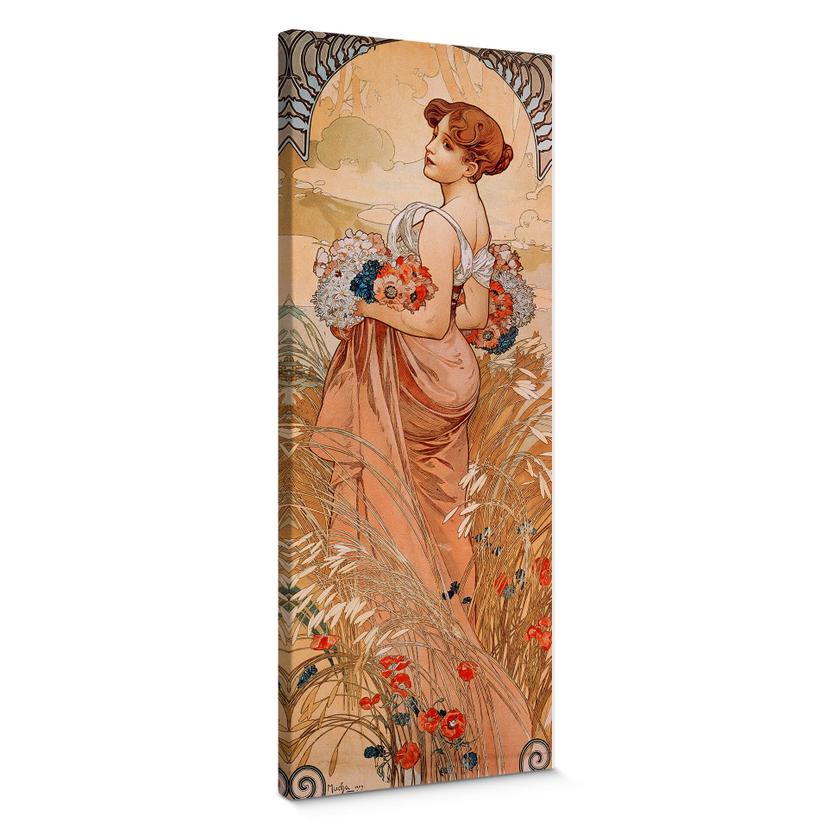 Lienzo Mucha - Estaciones: Verano 1900