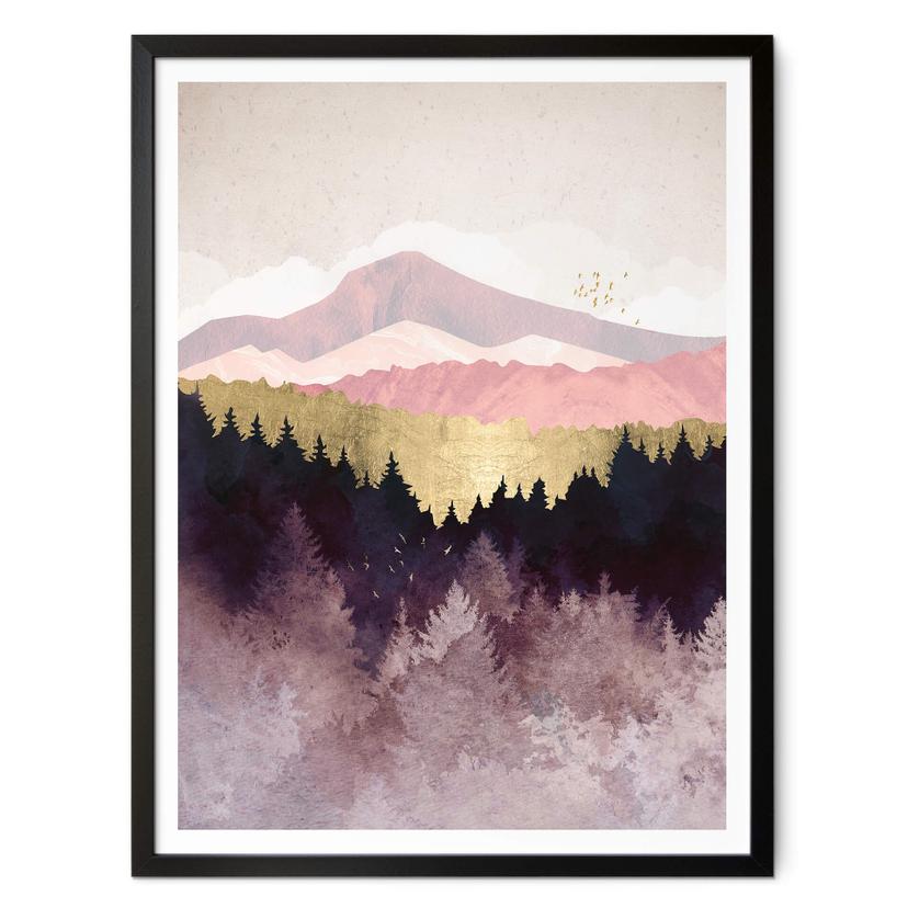 Poster SpaceFrog Designs - forêt violette
