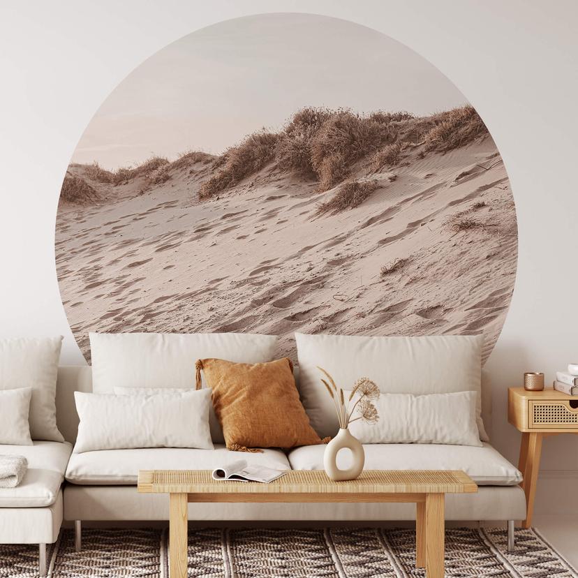 Fototapet - Rundt 1X Studio - Sand Beach  - vliesetapet/selvklæbende non-woven tapet