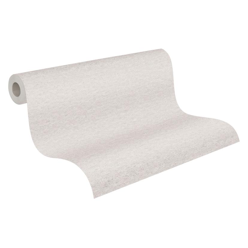 Carta da parati in tessuto non tessuto in tinta unita naturale, beige chiaro - Carta da parati in te