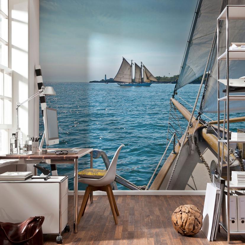 Fotobehang Papierbehang Sailing