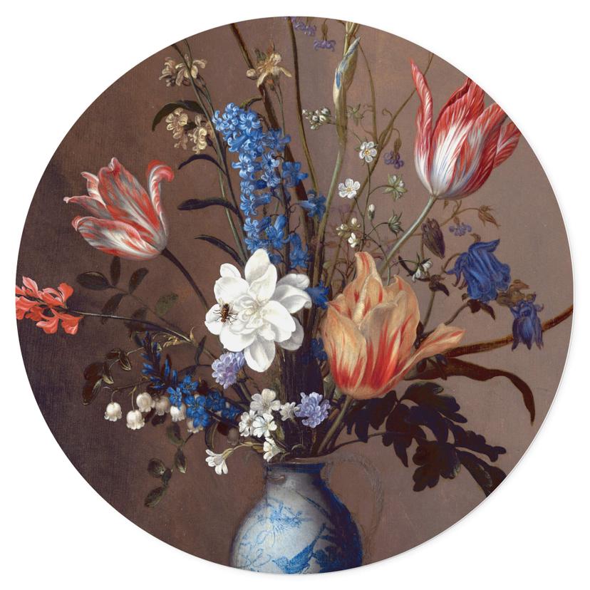 Muursticker Rond van der Ast - Bloemen in een Vaas