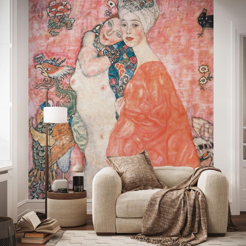 Fototapet med kunsttryk - Klimt - Veninderne