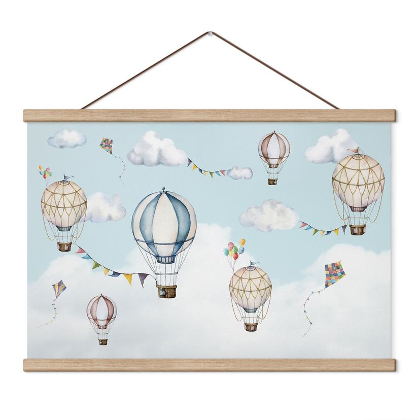 Kinderkamer Textielposter Ballonnenbonanza - Oliver Robins