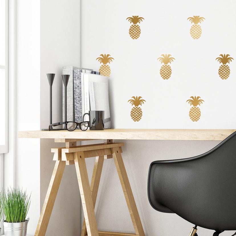 Sticker mural - Set d'ananas