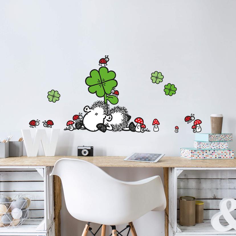 Muursticker Geluksschaapje - Sheepworld