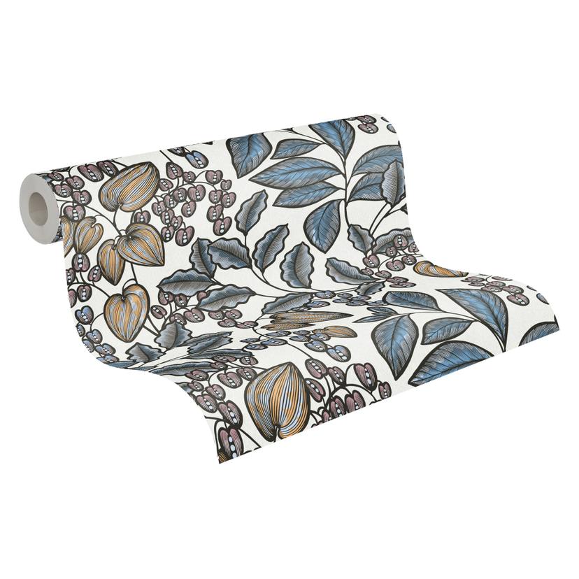 Architects Paper Floral Impression - Papier peint intissé fleuris, bleu