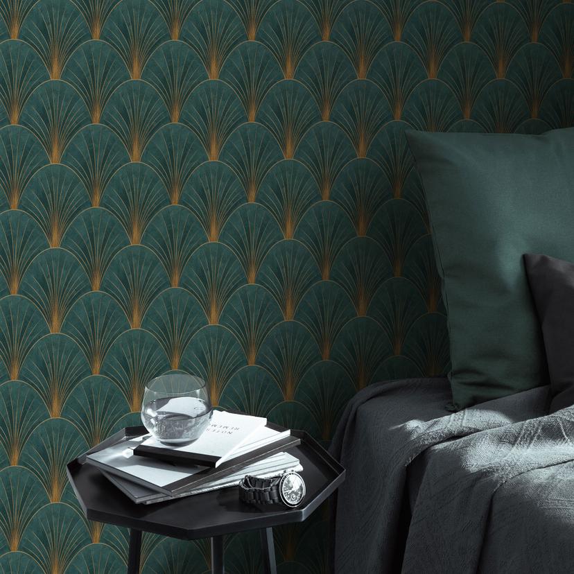 Ikke-vævet tapet AVANTGARDE Elle Decoration 4, benzin