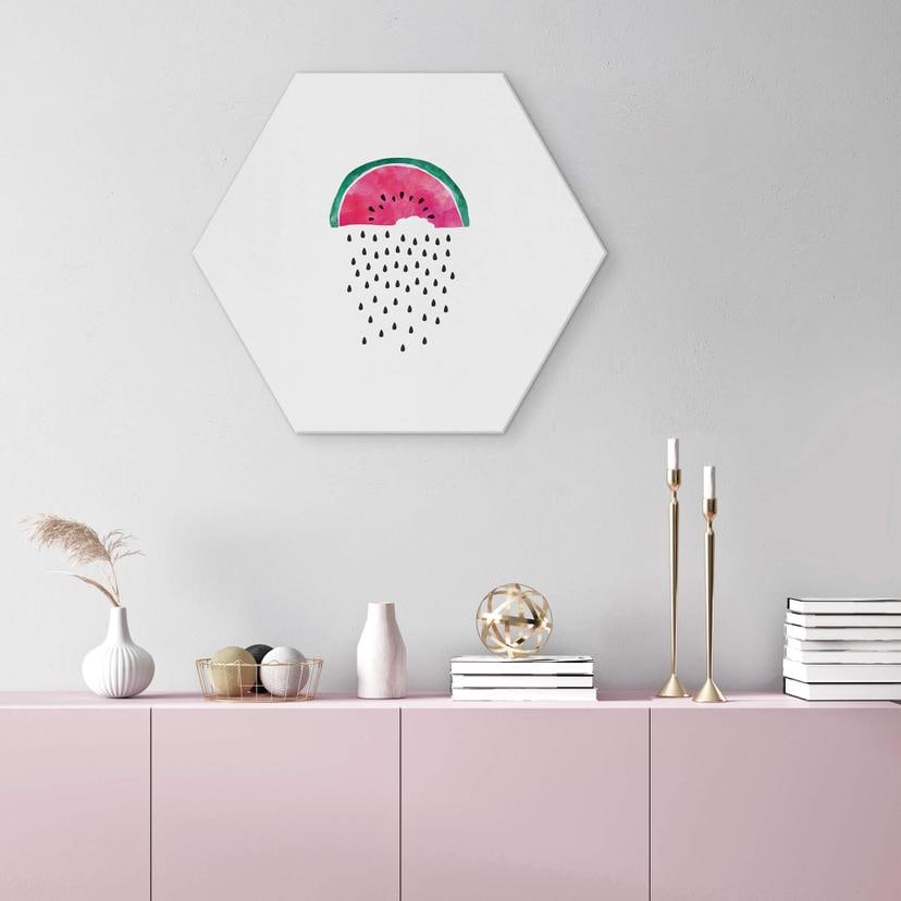Hexagon Dibond Orara Studio - Watermeloenen
