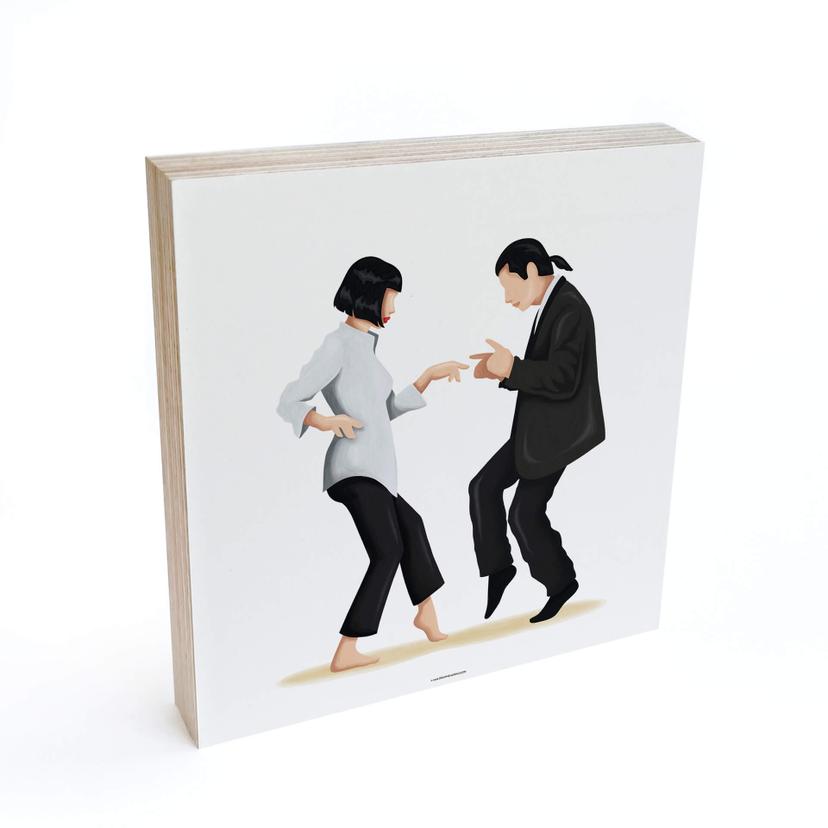 Billede af træ til at sætte op - Tohmé - Pulp Fiction - 15x15 cm