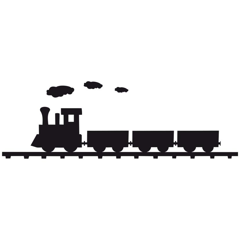 Adesivo murale - Locomotiva a vapore