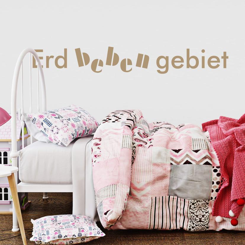 Wandtattoo Erdbebengebiet
