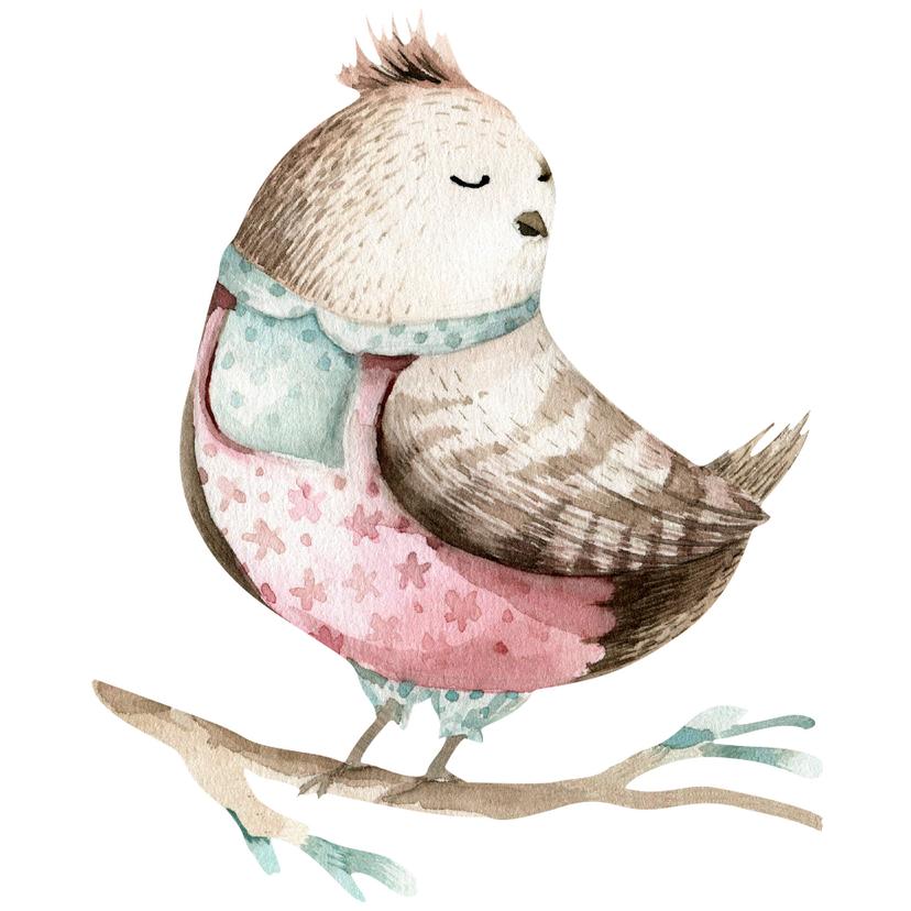 Sticker mural Kvilis - Moineau
