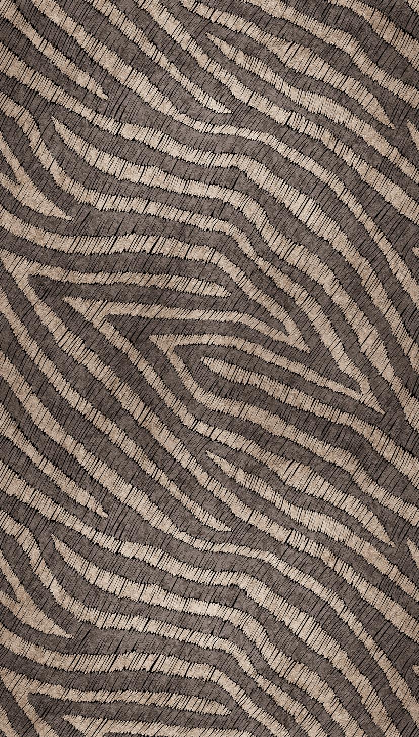 Papel pintado Cebra marrón beige - Papel pintado tejido-no tejido Livingwalls - Mate y liso