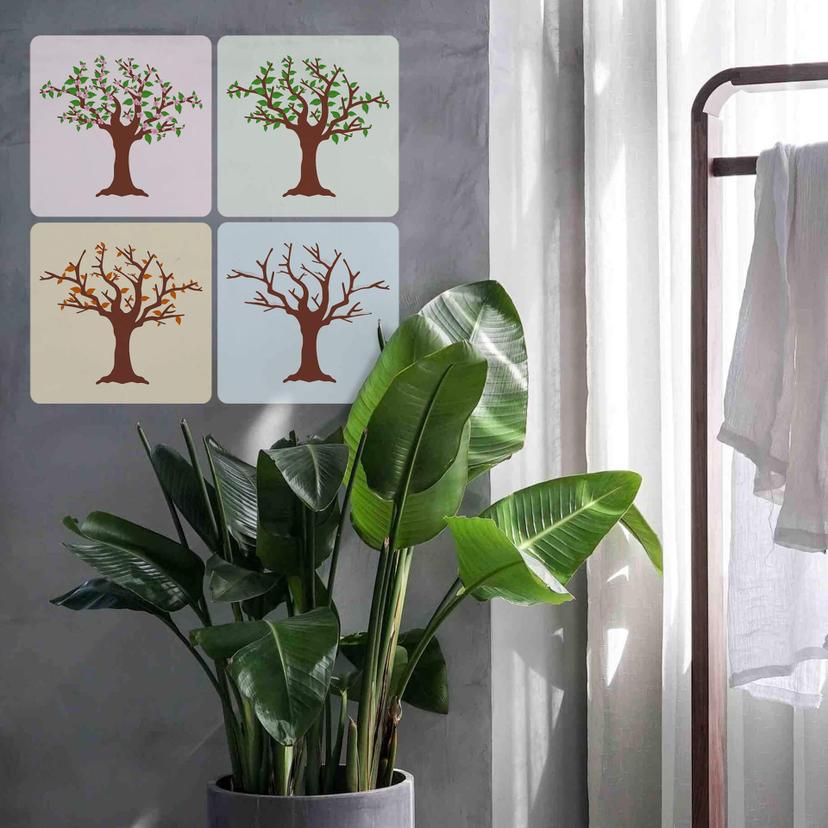 Sticker mural - Quatre saisons