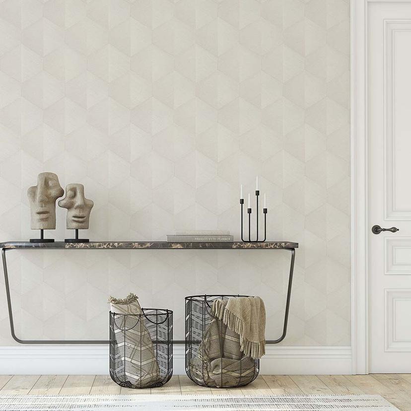 3D tapet, mønstret tapet Fashion for Walls 4 af Guido Maria Kretschmer creme