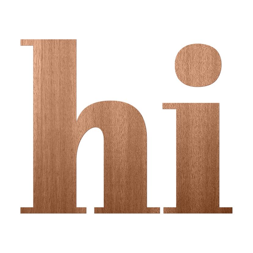 Houten Wanddecoratie Mahoniefineer Hi