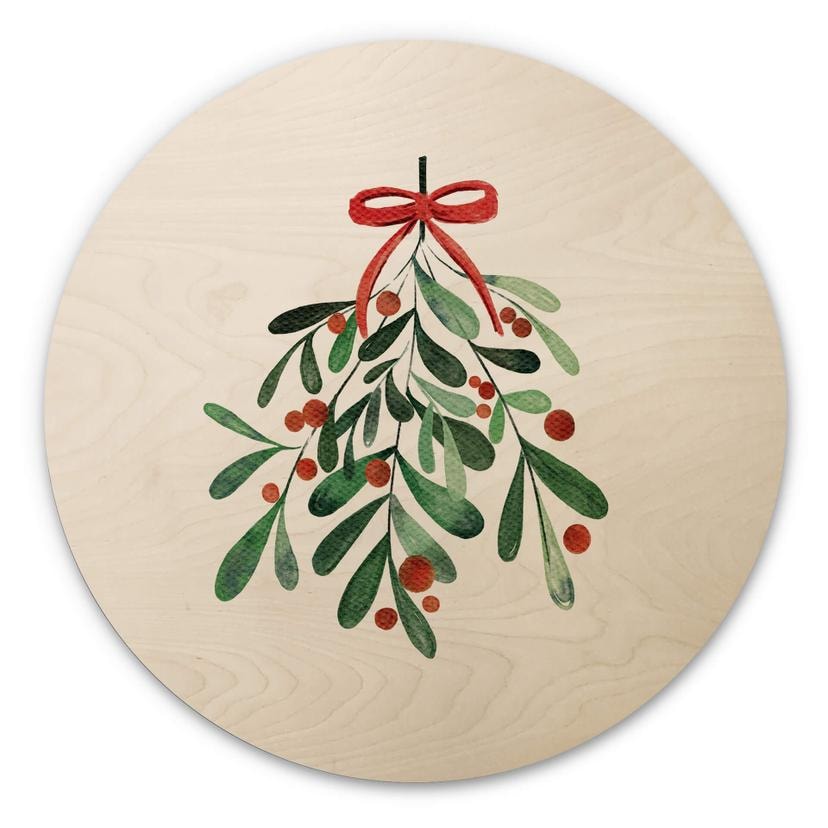 Væg cirkel træ Kristina - Mistletoe Christmas