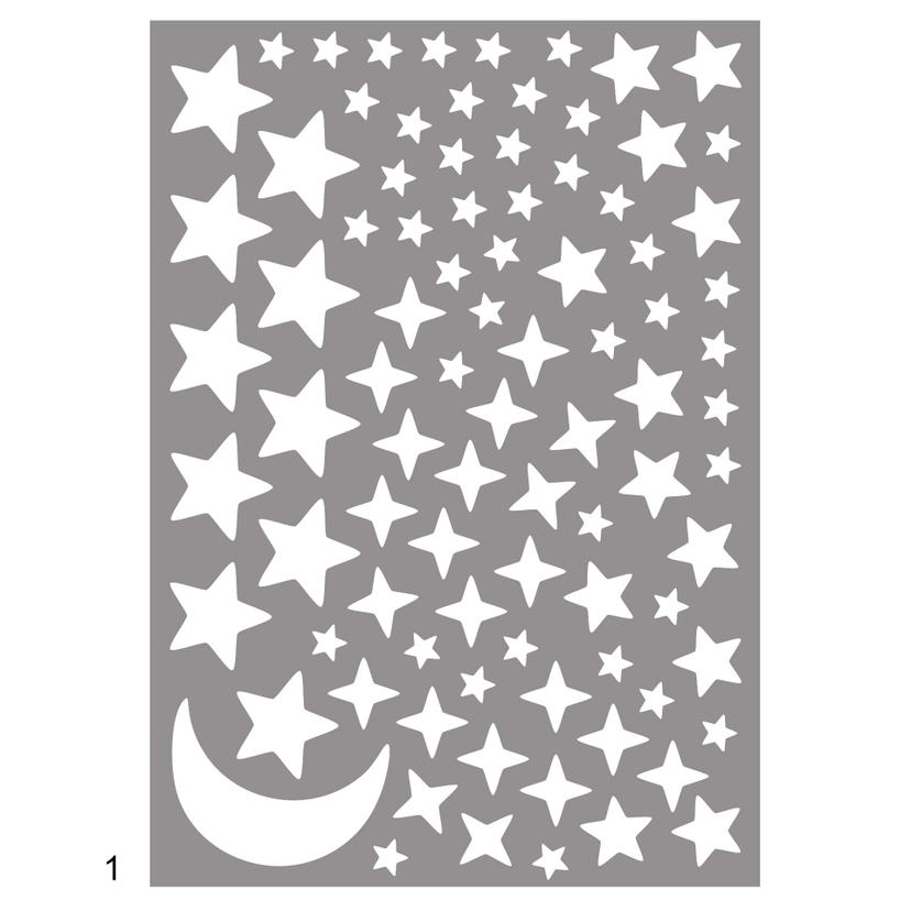 Sticker mural - Étoiles lumineuses phosphorescentes