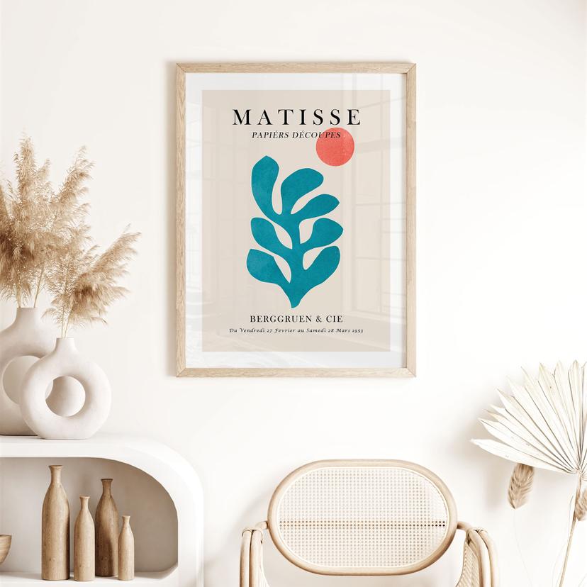 Poster mostra Parigi 1953 in stile Matisse - Costa