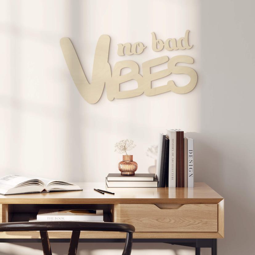 Decoración en madera de álamo - Sin malos rollos