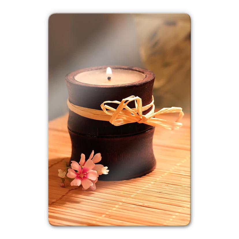 Glasschilderijen Wellness Candle