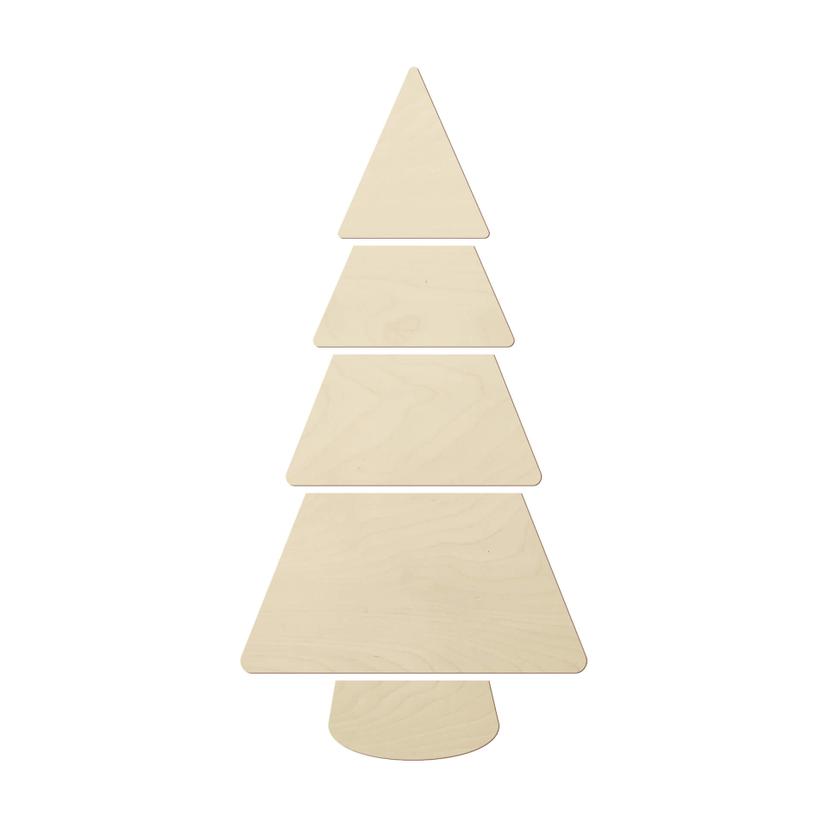 Decoro in legno Abete XXL - Albero di Natale