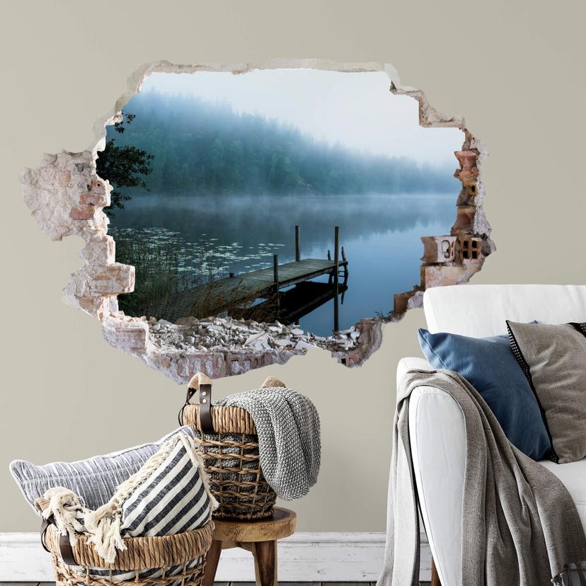 3D Wallsticker Lindsten - Stemningsfuld morgen