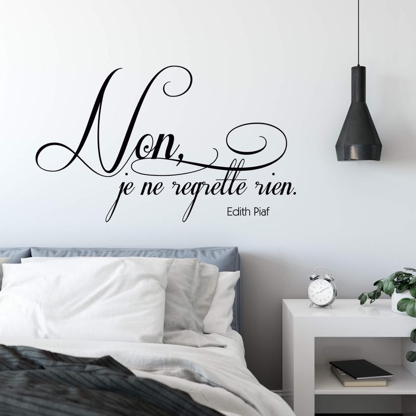 Sticker mural - Non, je ne regrette rien...