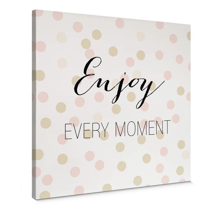 Lienzo Confetti & Cream - Disfruta de cada momento
