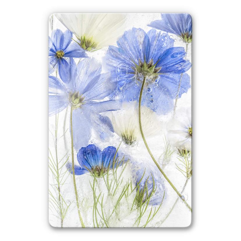 Tableau en verre Disher - Blue Frozen