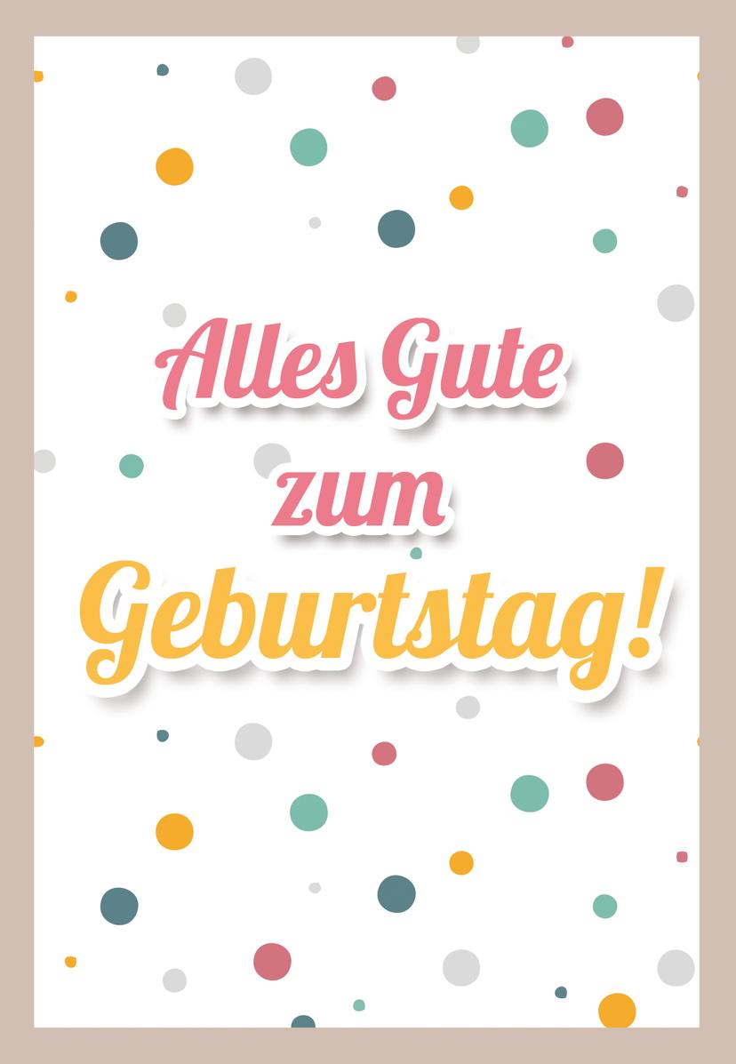 Gutschein Alles Gute zum Geburtstag