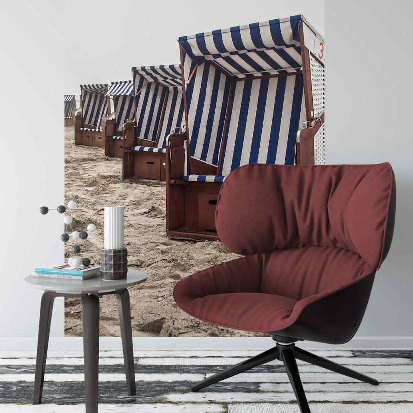 Fototapet Strandstol på Norderney 144x260 cm