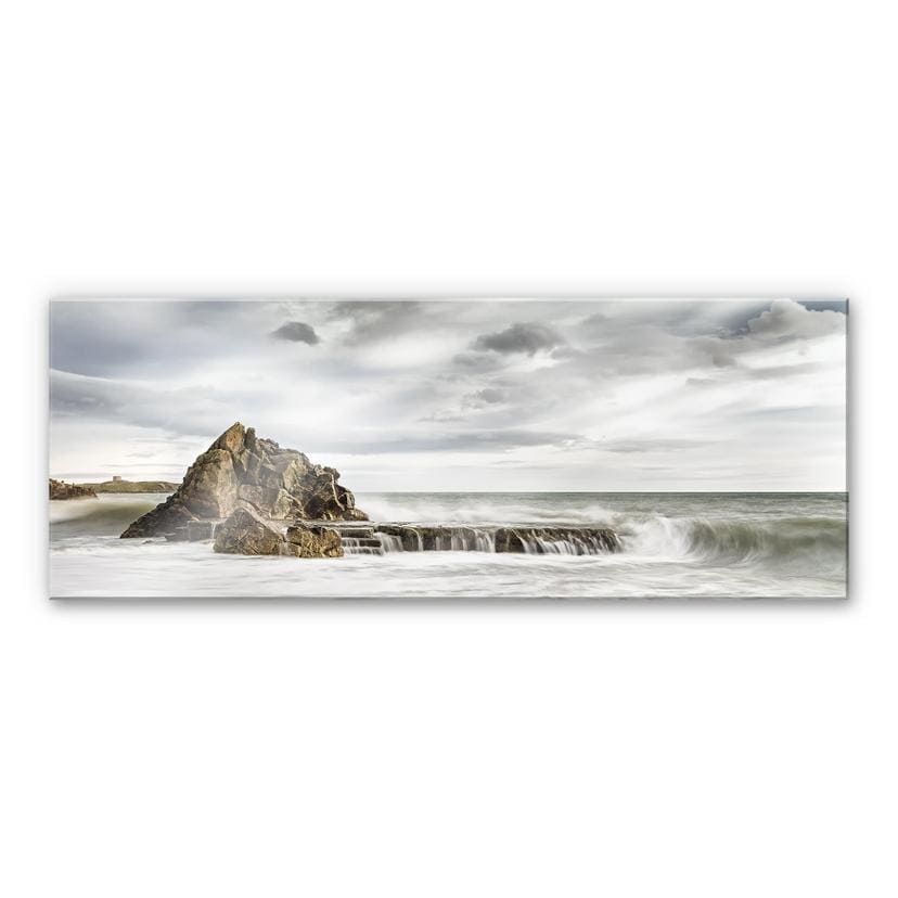 Tableau en verre acrylique - Roc dans la falaise - Panorama