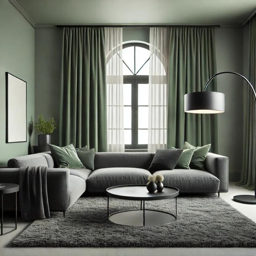 Grün Wandfarbe seidenmatt I Unique Eucalyptus | Raumharmonie schaffend | THE COLOR KITCHEN