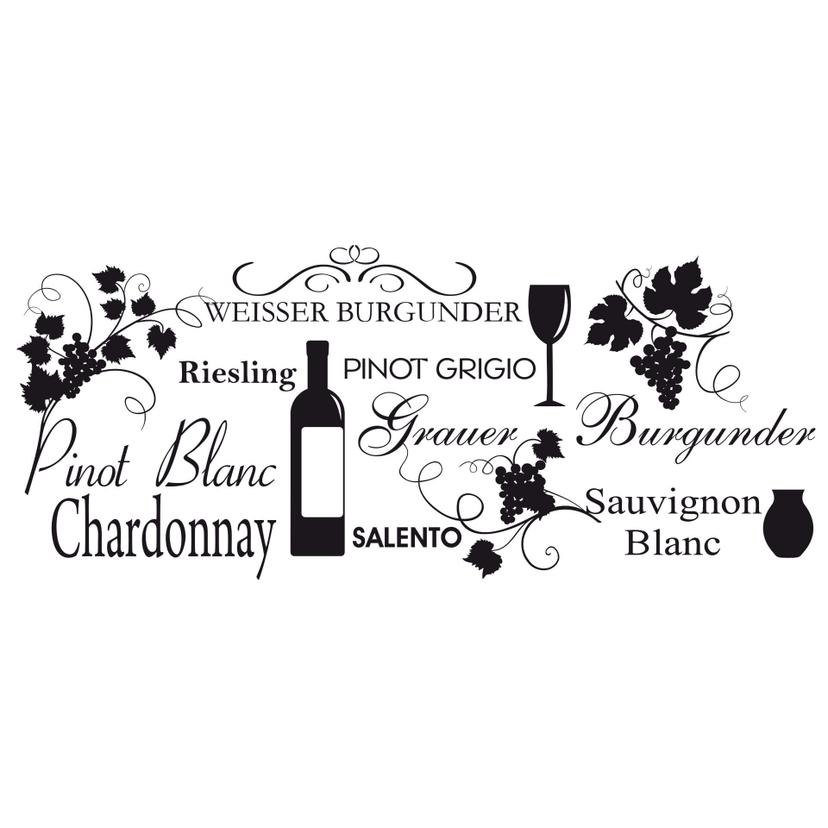 Sticker mural - Vin Blanc