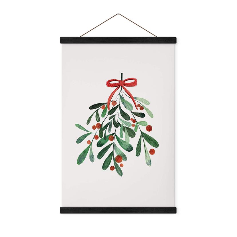 Tekstil plakat Kristina - Mistletoe Christmas