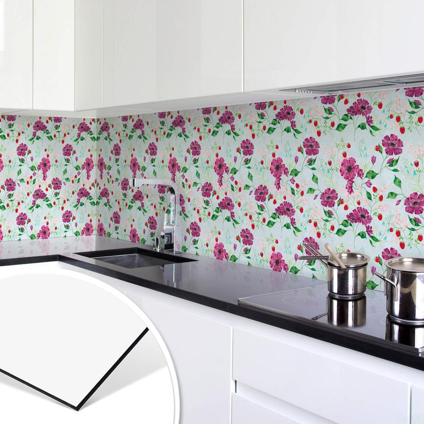 Keukenachterwand Blanz - Flower Romance